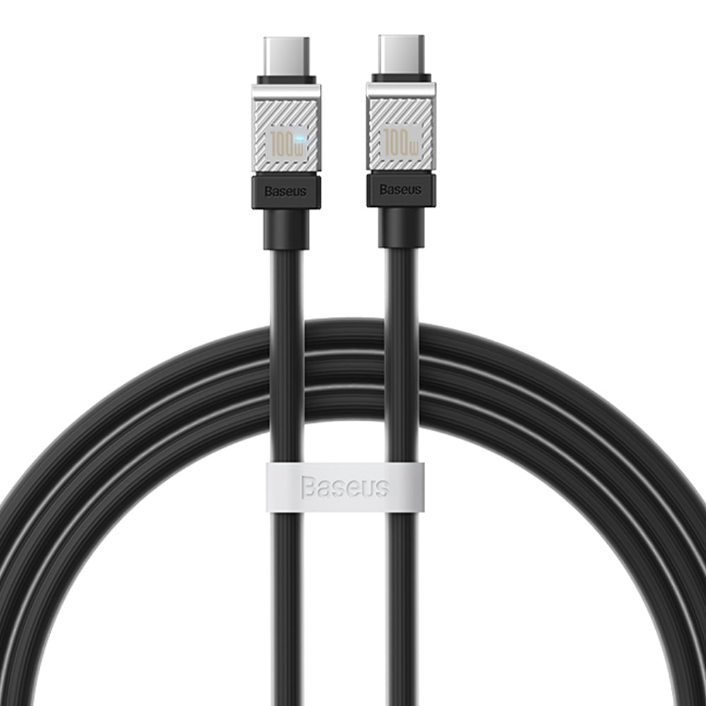 Cable Tipo-C a Tipo-C Baseus CoolPlay 100W 1m, negro