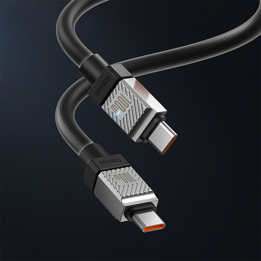 Imagen 2 del producto Cable Tipo-C a Tipo-C Baseus CoolPlay 100W 1m, negro