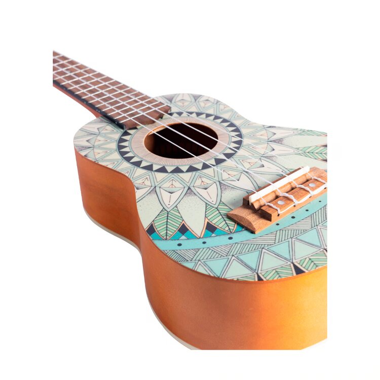 Imagen 2 del producto Ukelele Concierto Mandala Line - Jade, sonido envolvente, diseño artístico