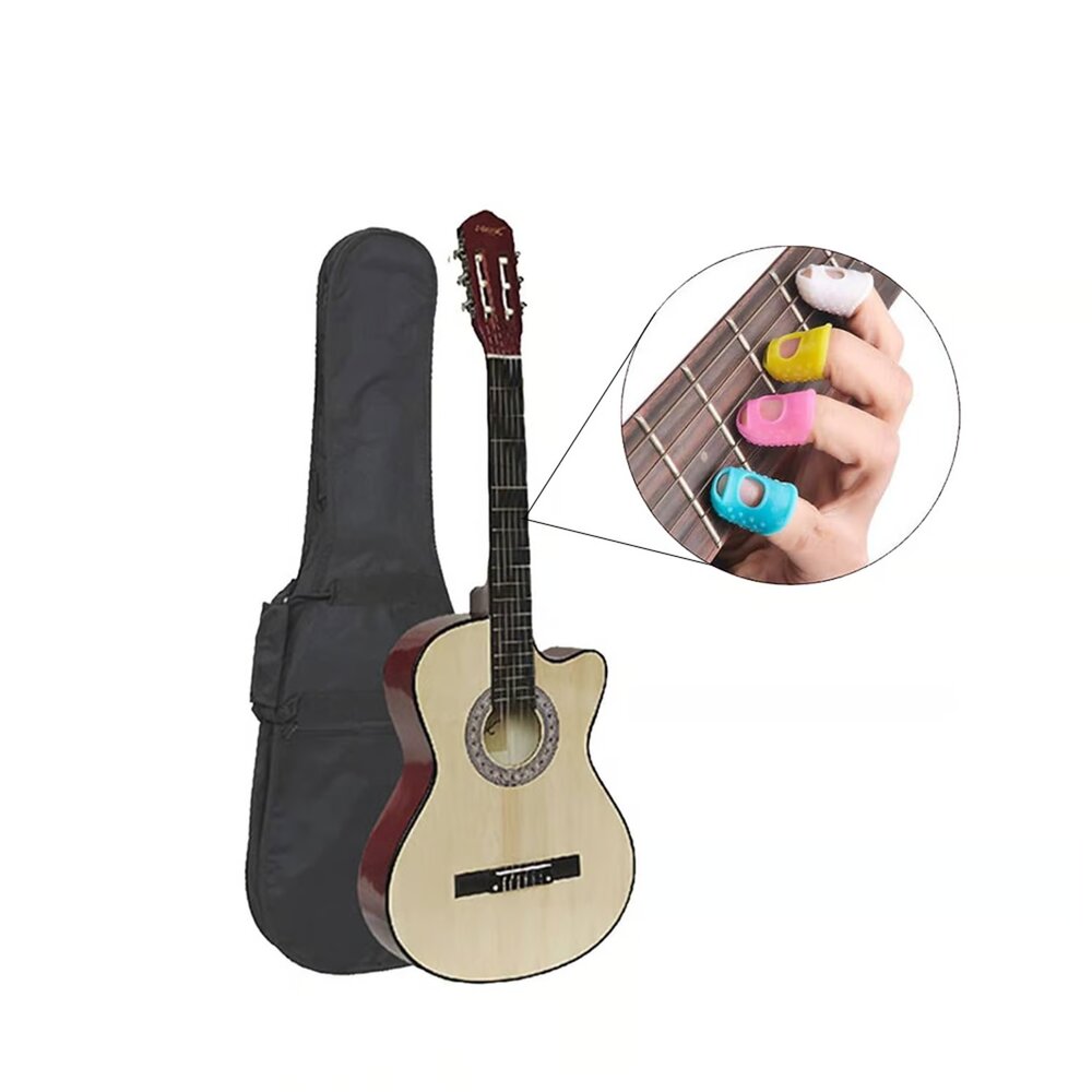 Guitarra acústica, Vozzex, nylon, set de protectores, funda