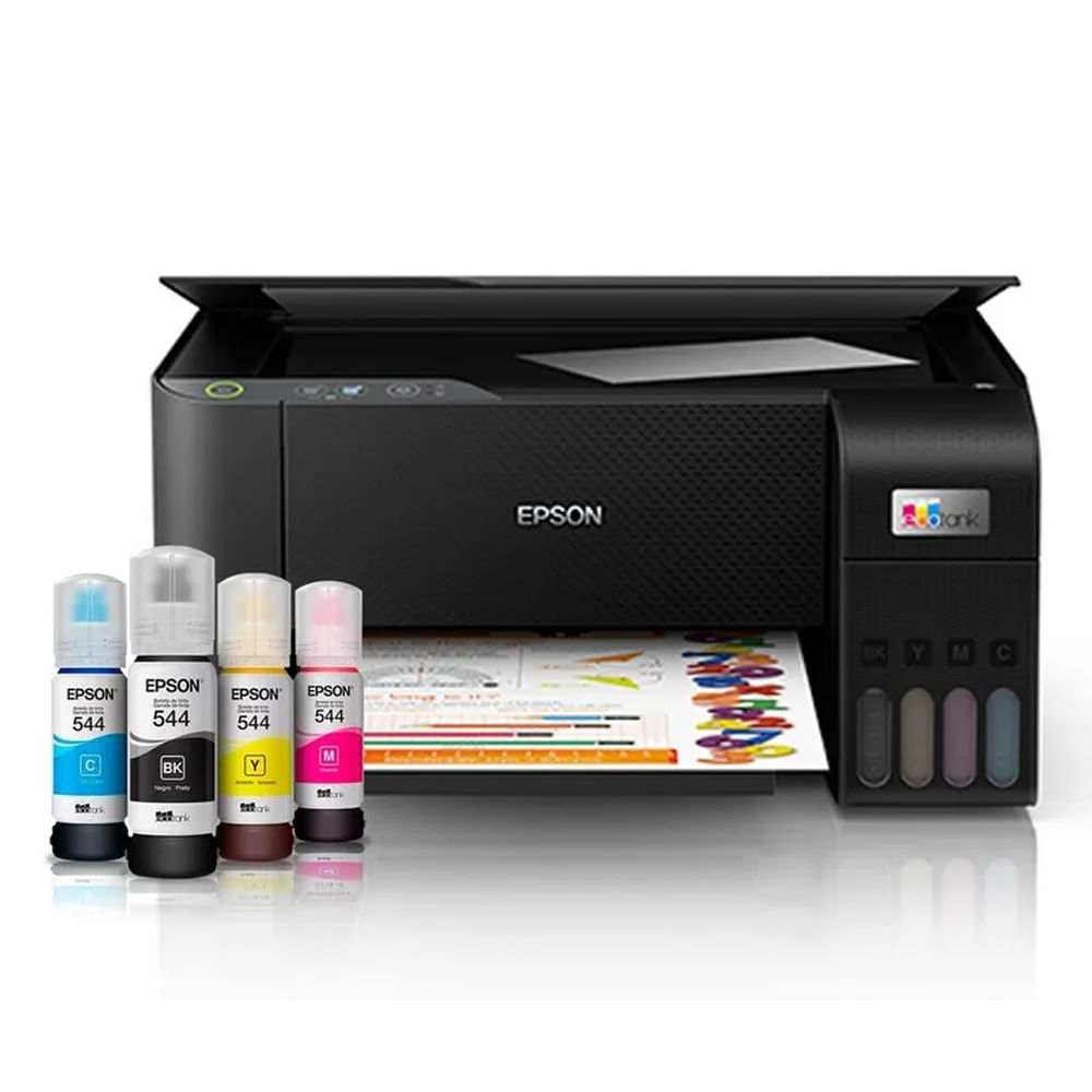 Impresora multifuncional Epson Ecotank L3250, inyección de tinta, inalámbrica, Wi-Fi, con tanques recargables