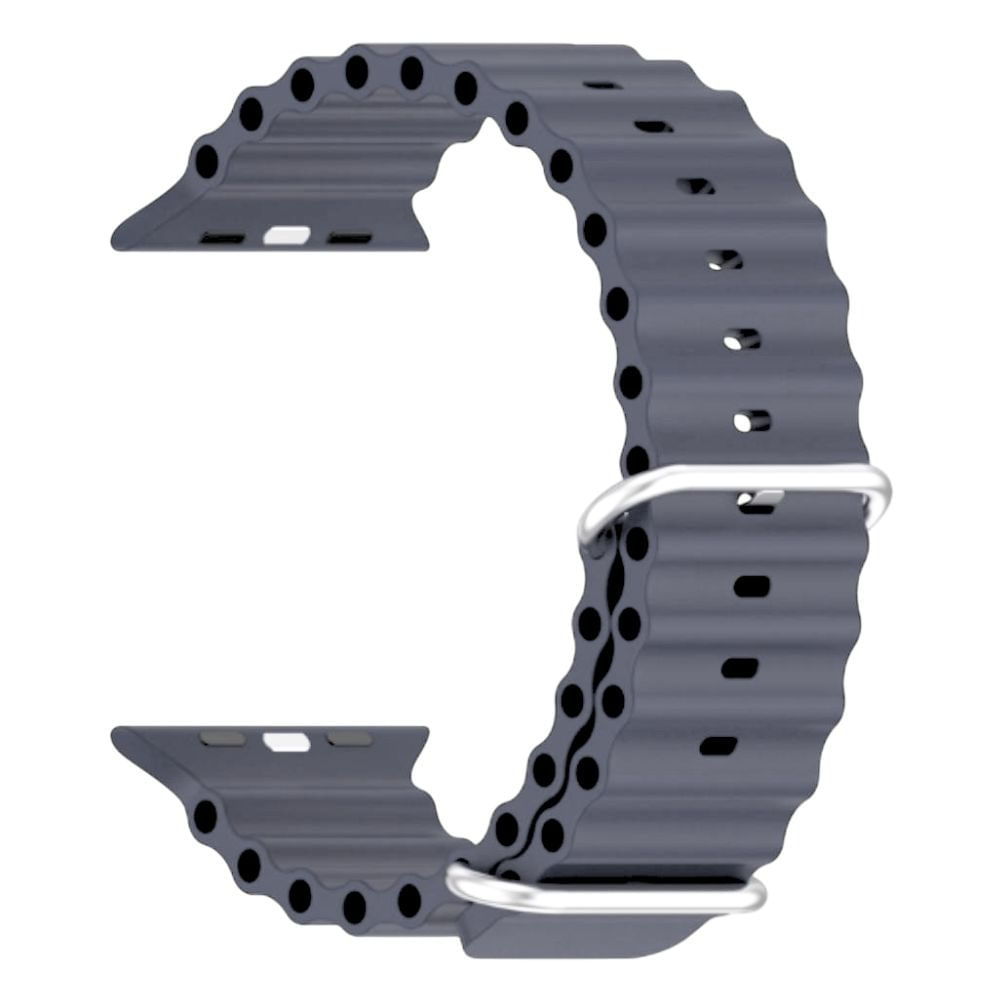 Imagen 2 del producto Correa Ocean Ultra OEM de silicona para Apple Watch 42/44/45/49mm y serie 10 46mm color plomo