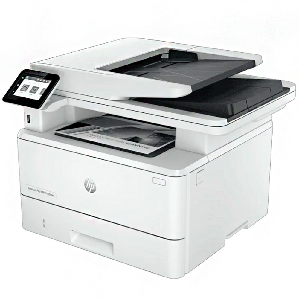 Imagen 2 del producto Impresora multifuncional monocromática HP LaserJet Pro MFP 4103fdw Wi-Fi, inalámbrico, blanco y negro, cartuchos de tóner