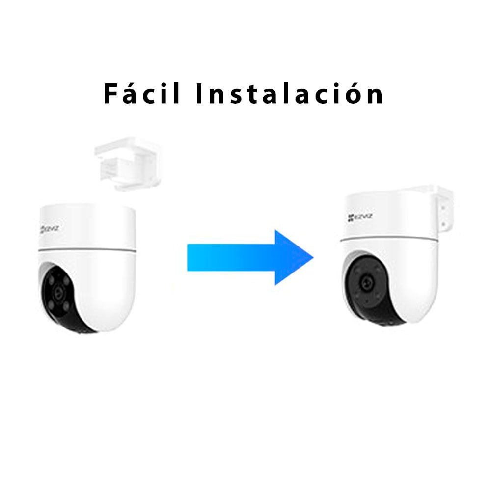 Imagen 2 del producto Cámara Ezviz IP CS-H8C-R200-1J5WKFL 5MP 3K, exterior, 360°, blanco