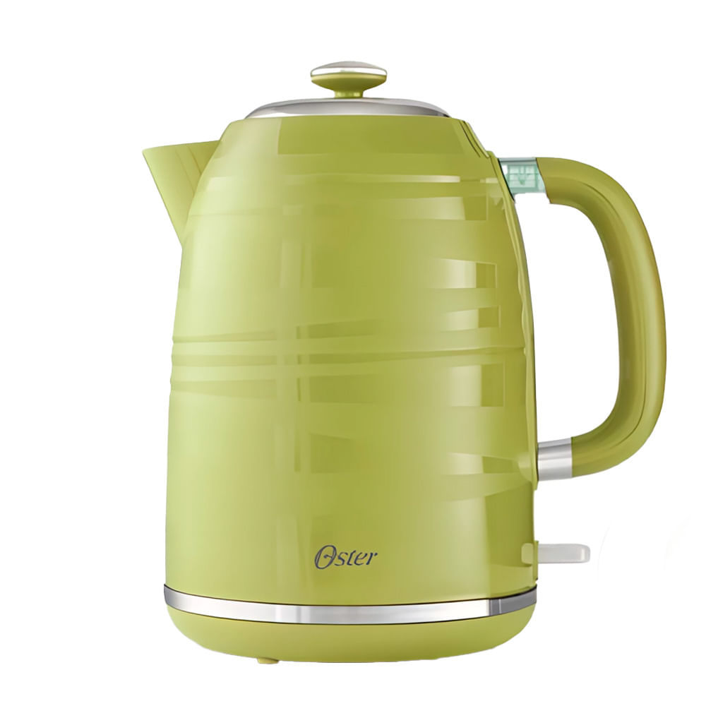 Hervidor eléctrico Oster BVSTKT4177R 1850w, capacidad 1.7 litros, asa anti resbalante, verde