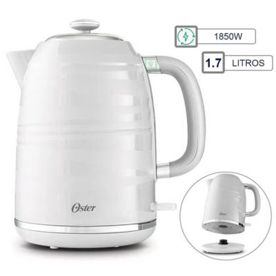 Imagen 2 del producto Hervidor eléctrico Oster BVSTKT4177W 1850W, capacidad 1.7 litros, asa anti resbalante, blanco