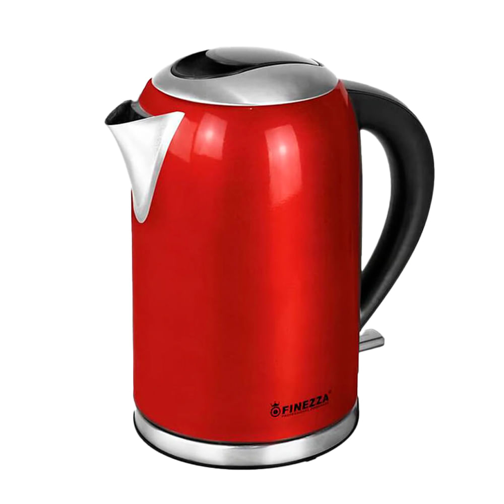 Hervidor eléctrico Finezza FZ-630H 2200w, capacidad 2 litros, ergonómico, rojo
