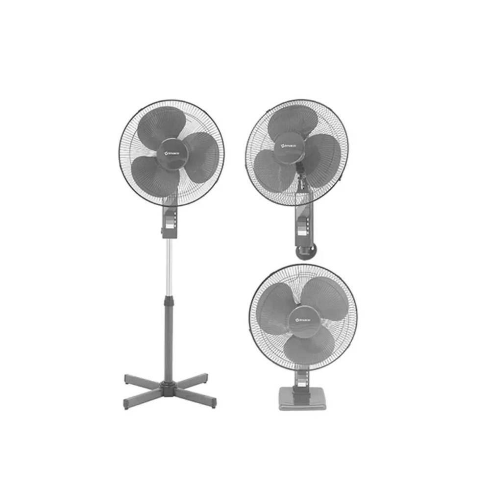 Ventilador Pedestal Imaco, FS1645P, 45W, diámetro 16", 2 velocidades, 3 aspas, plomo