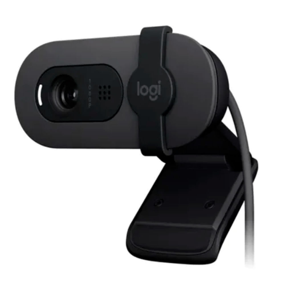 Imagen 1 del producto Cámara web Logitech Brio 100 FHD 1080P, micrófono integrado, negro