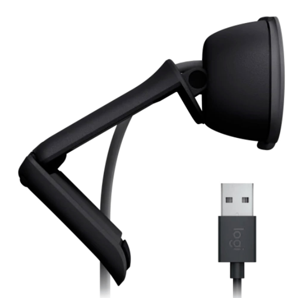 Imagen 2 del producto Cámara web Logitech Brio 100 FHD 1080P, micrófono integrado, negro