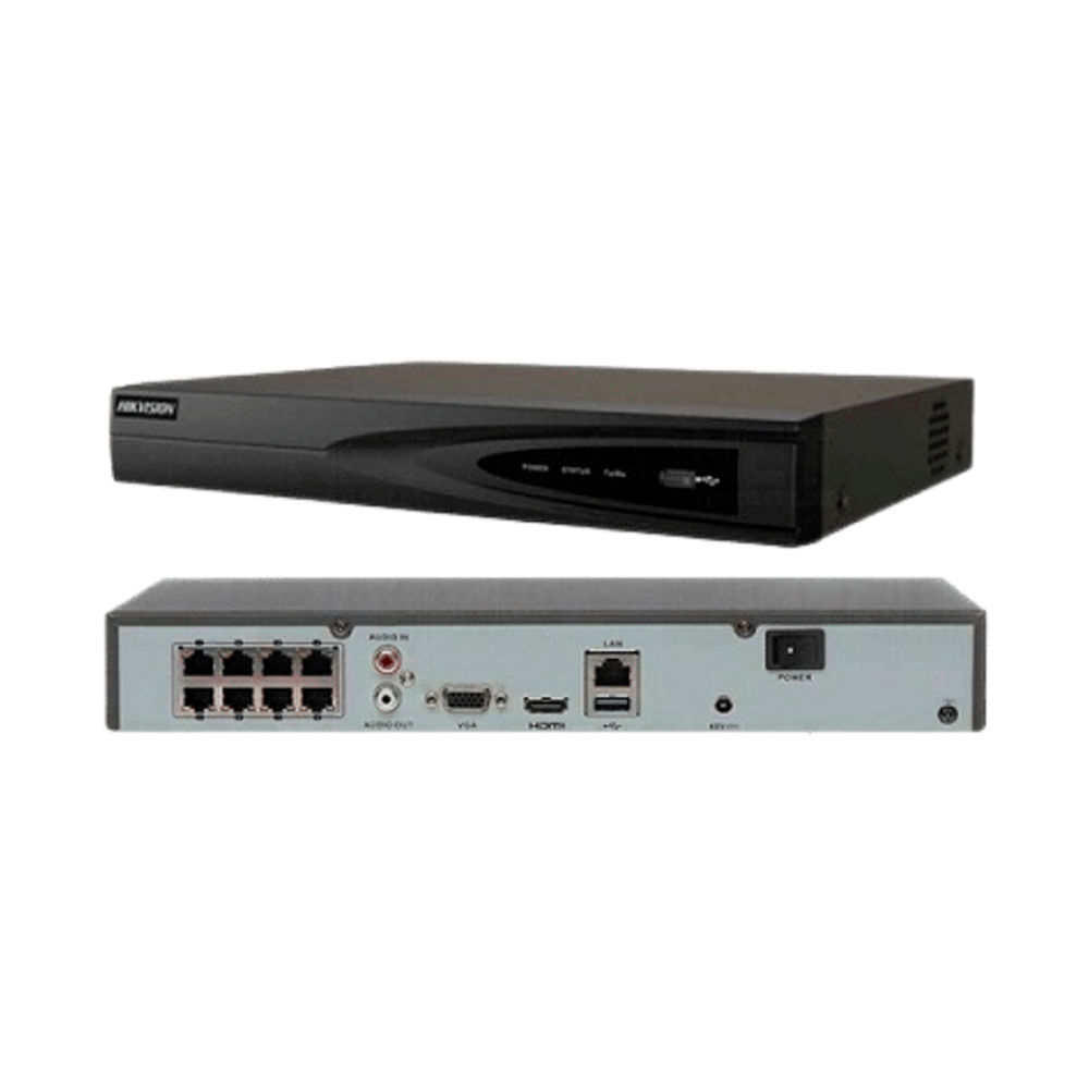 Imagen 2 del producto NVR Hikvision HK-DS7608NI-Q1/8P, 8CH PoE 1HDD, 1 Sata, hasta 8TB, negro