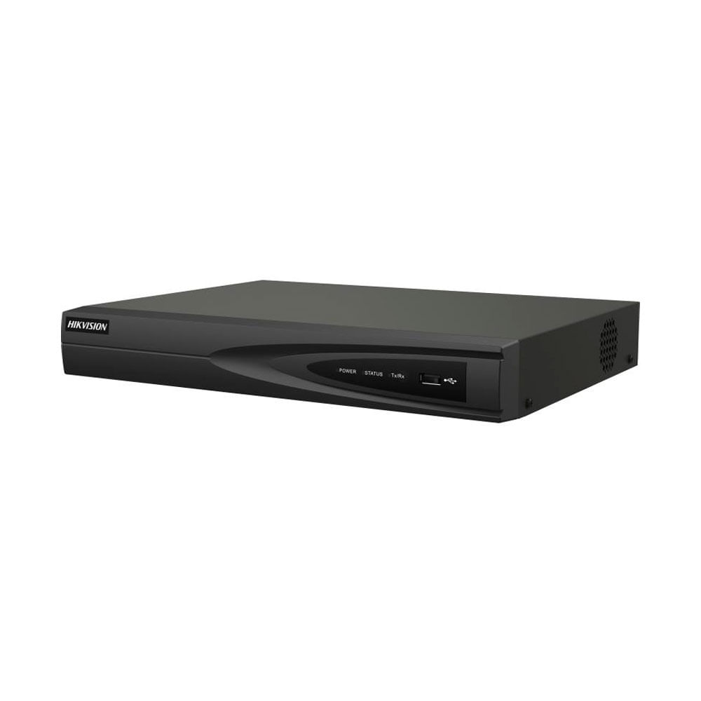 NVR Hikvision HK-DS7608NI-Q1/8P, 8CH PoE 1HDD, 1 Sata, hasta 8TB, negro