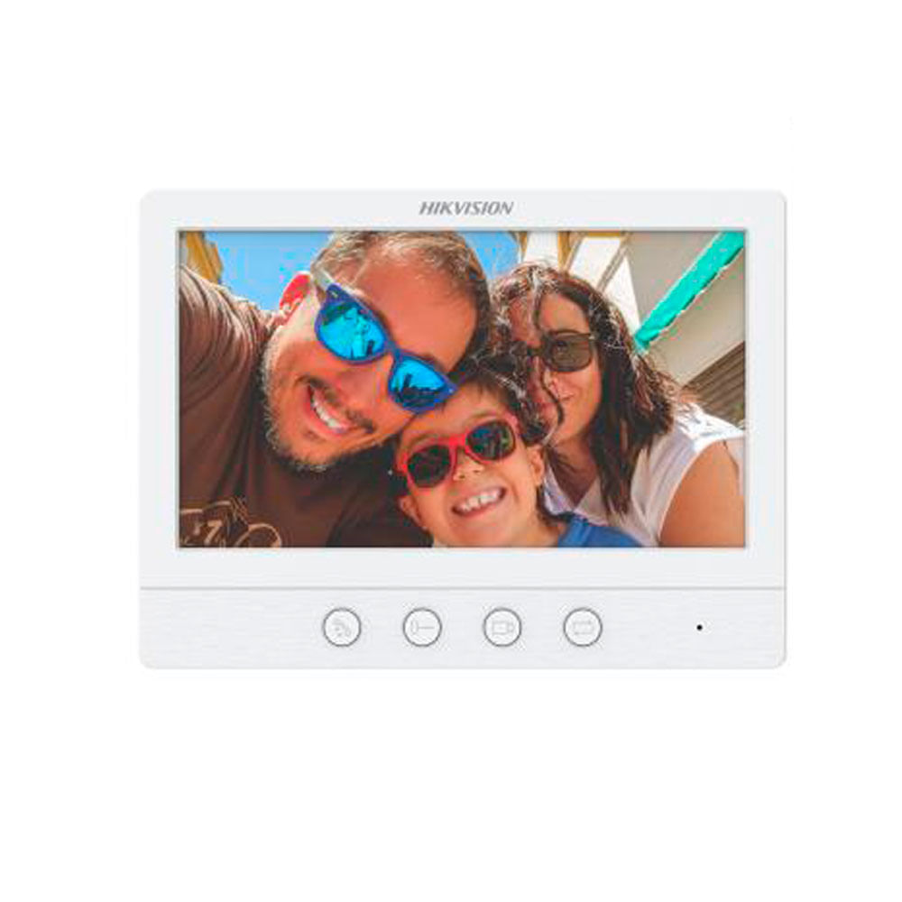 Imagen 2 del producto Kit videoportero analógico Hikvision DS-KIS213, HD Pantalla 7"", blanco y negro