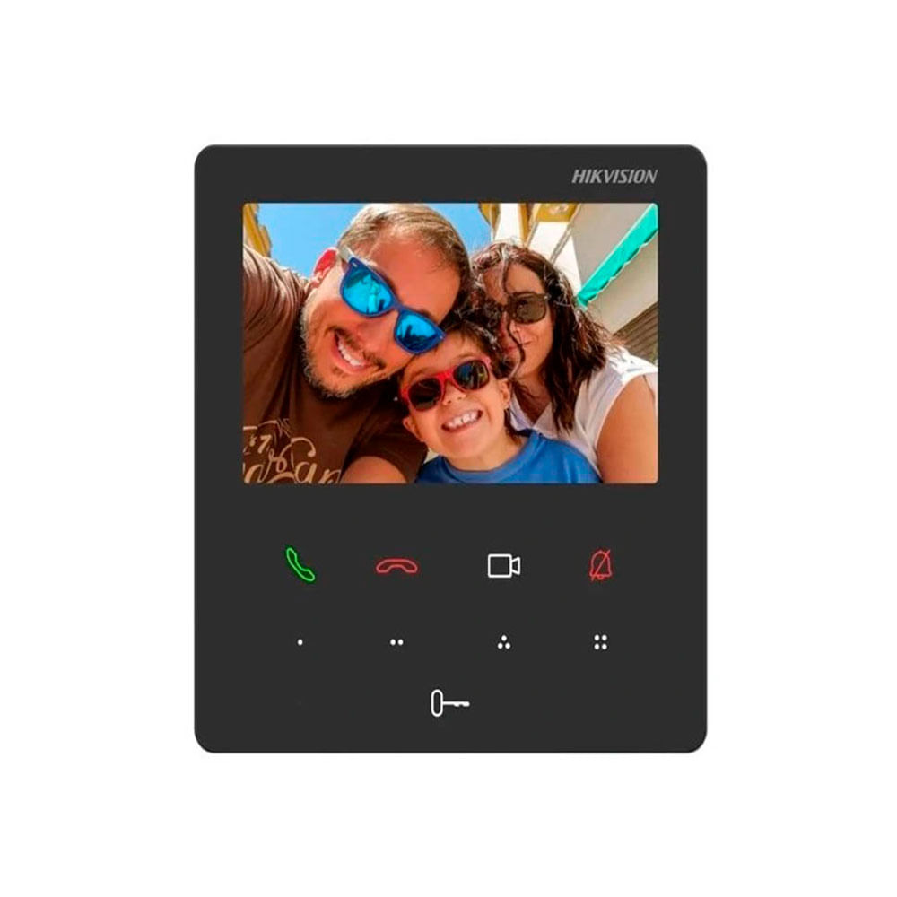 Imagen 2 del producto Kit videoportero Hikvision DS-KIS606-P, IP, pantalla 4.3"", negro