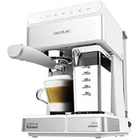 Cafetera semi-automática Cecotec Power Instant-Ccino 20 1350w, capacidad 2 tazas, touch, blanco