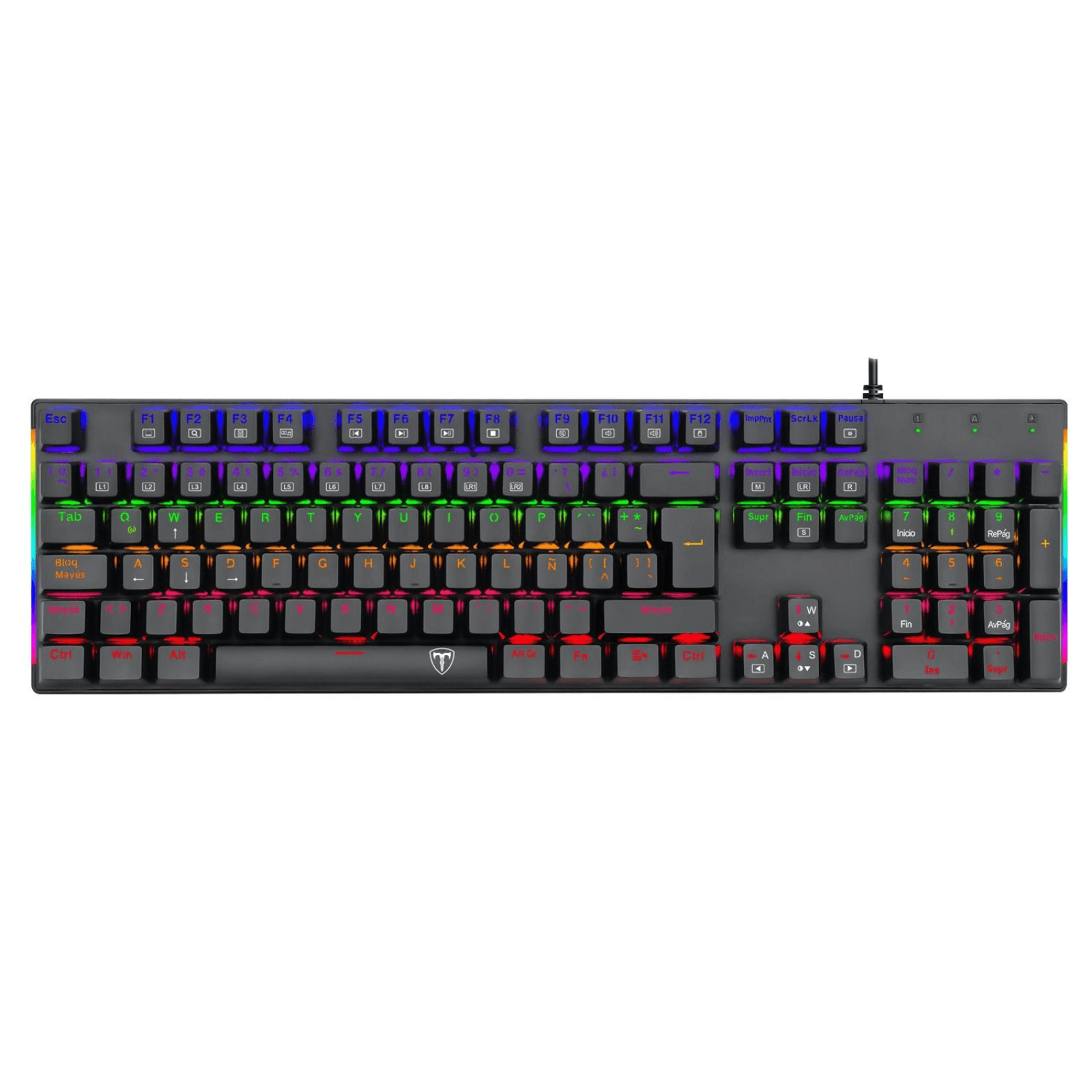Teclado T-Dagger SP Naxos, mecánico, switch rojo, negro - T-TGK310-RD