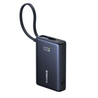 Batería externa Baseus PicoGo 10000 mAh, 45W, pantalla digital, negro