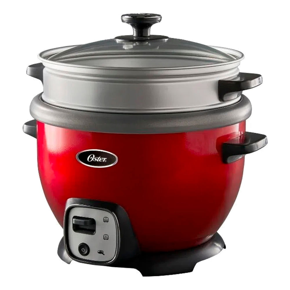 Olla arrocera multiusos Oster CKSTRC7030R 900w, 2.2 litros, función sofrito, rojo