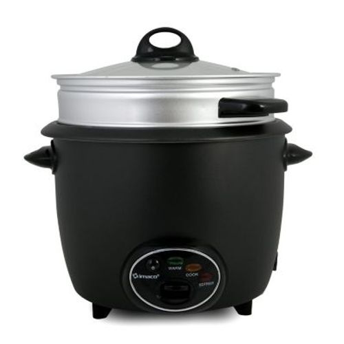 Olla arrocera multiusos Imaco RC18FRY 700w, 1.8 litros, función sofrito, negro