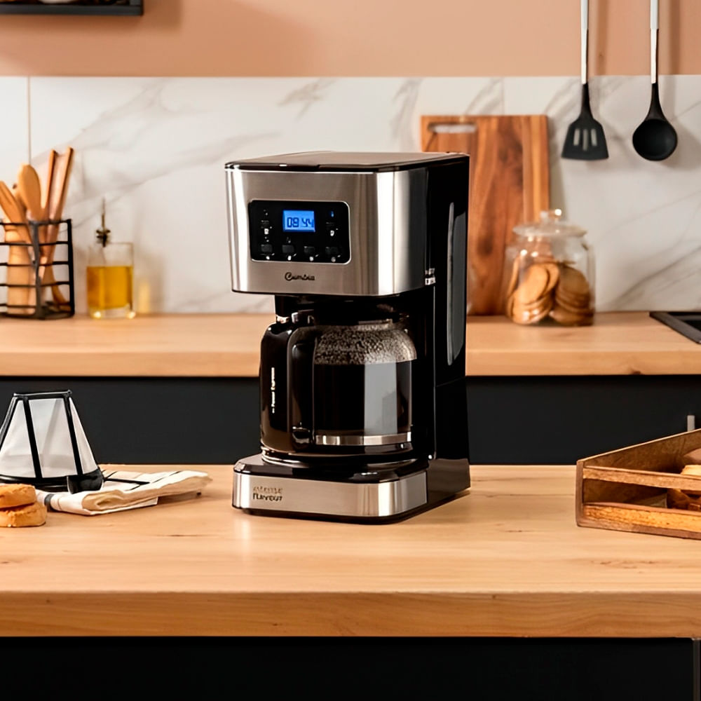 Imagen 2 del producto Cafetera de goteo Cecotec Coffee 66 Smart 950w, hasta 12 tazas, programable, auto limpieza, negro