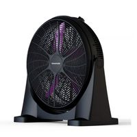 Ventilador de piso Taurus New Anemo 130W, 3 velocidades, 5 aspas, negro