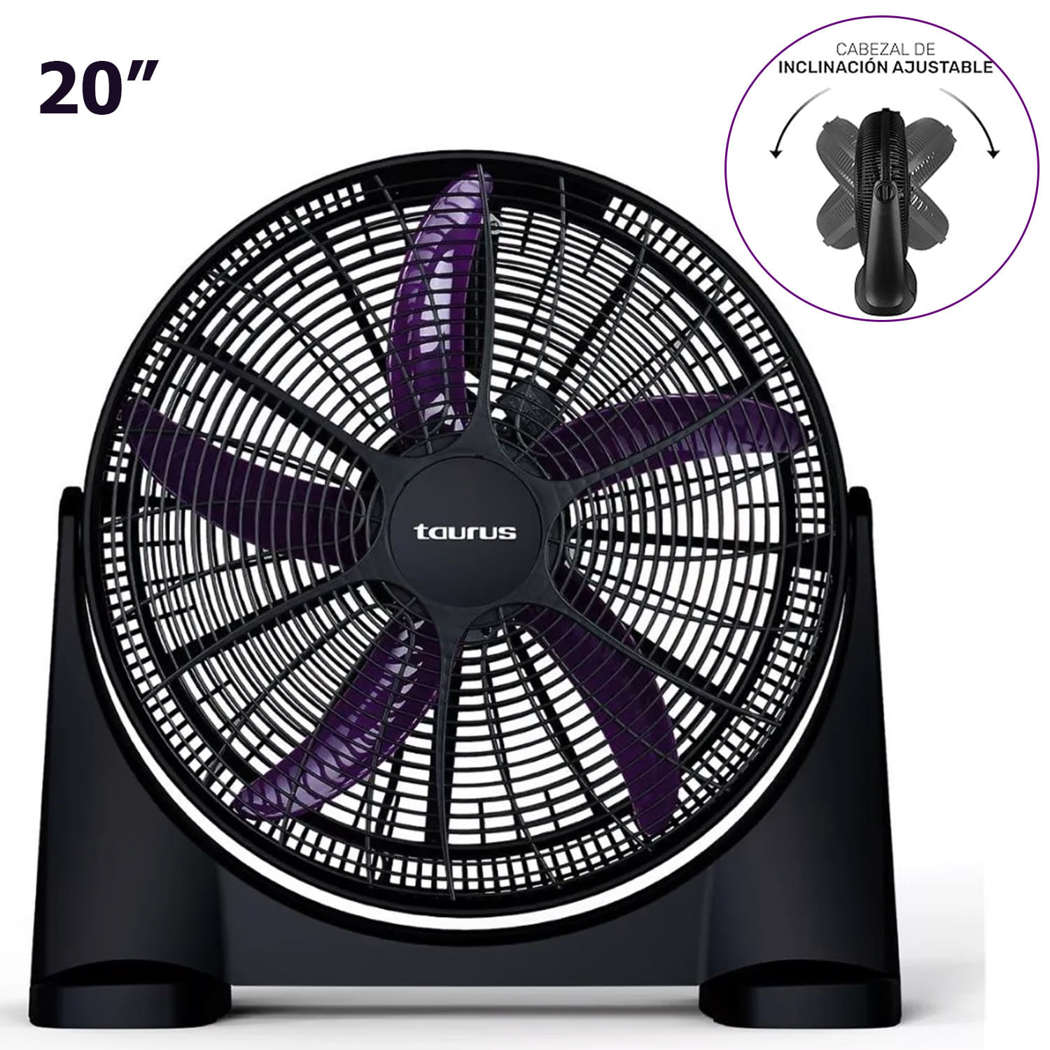 Imagen 2 del producto Ventilador de piso Taurus New Anemo 130W, 3 velocidades, 5 aspas, negro