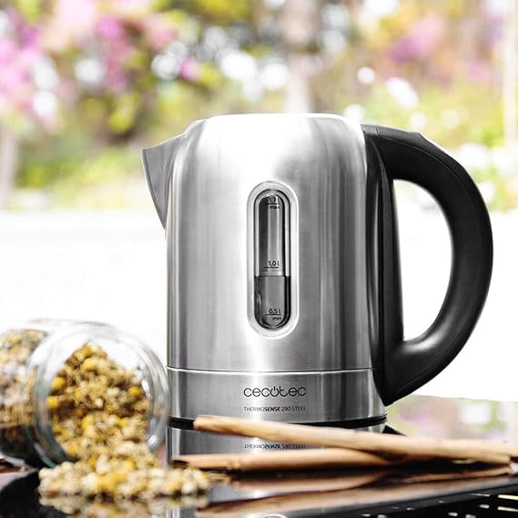 Imagen 2 del producto Hervidor de agua Cecotec Thermosense 2200W, capacidad 1.7 litros, 360º, plateado