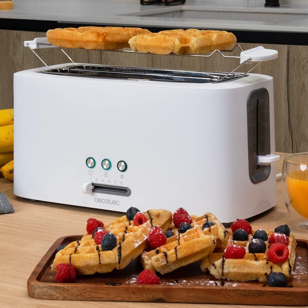 Imagen 2 del producto Tostador vertical Toast&Taste 16000 1630w, 2 ranuras extraanchas, 6 niveles de tostado, blanco