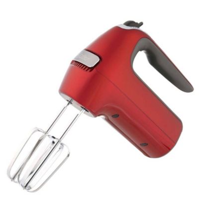Batidora de mano Oster FPSTHM360R 320w, 7 velocidades + función turbo, rojo