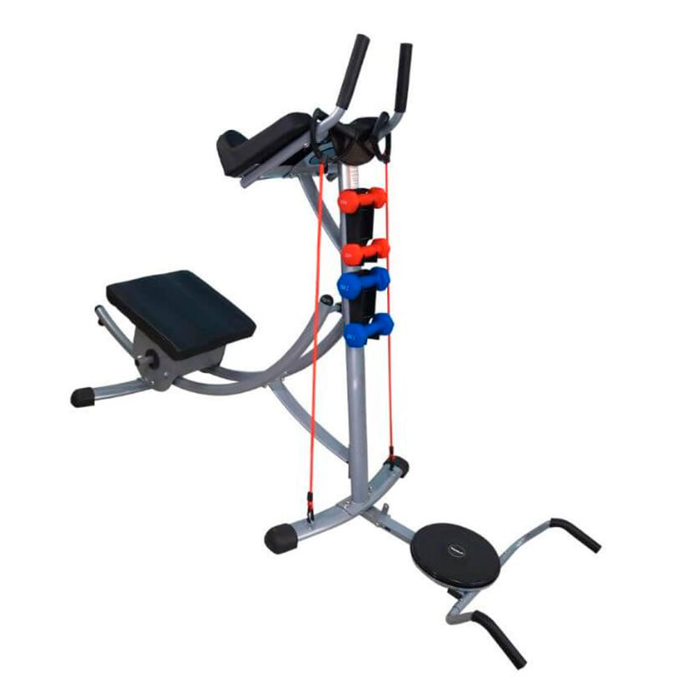 Imagen 1 del producto Máquina para abdominales Sport Fitness FT-73500, acero inoxidable, máx 110 kg, gris