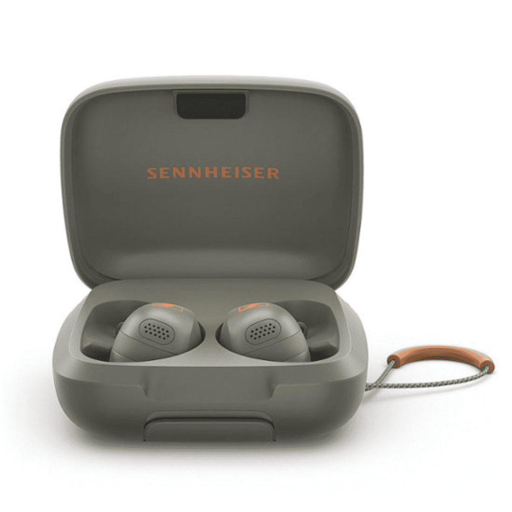 Imagen 1 del producto Audífonos bluetooth True Wireless Sennheiser Momentum Sport resistente al agua IP55, duración máx. 24 horas con estuche, cancelación de ruido, verde