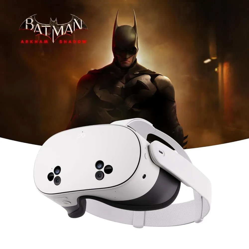Imagen 1 del producto Lentes de realidad virtual Meta Quest 3S 512GB Edición Batman Arkham Shadow blanco