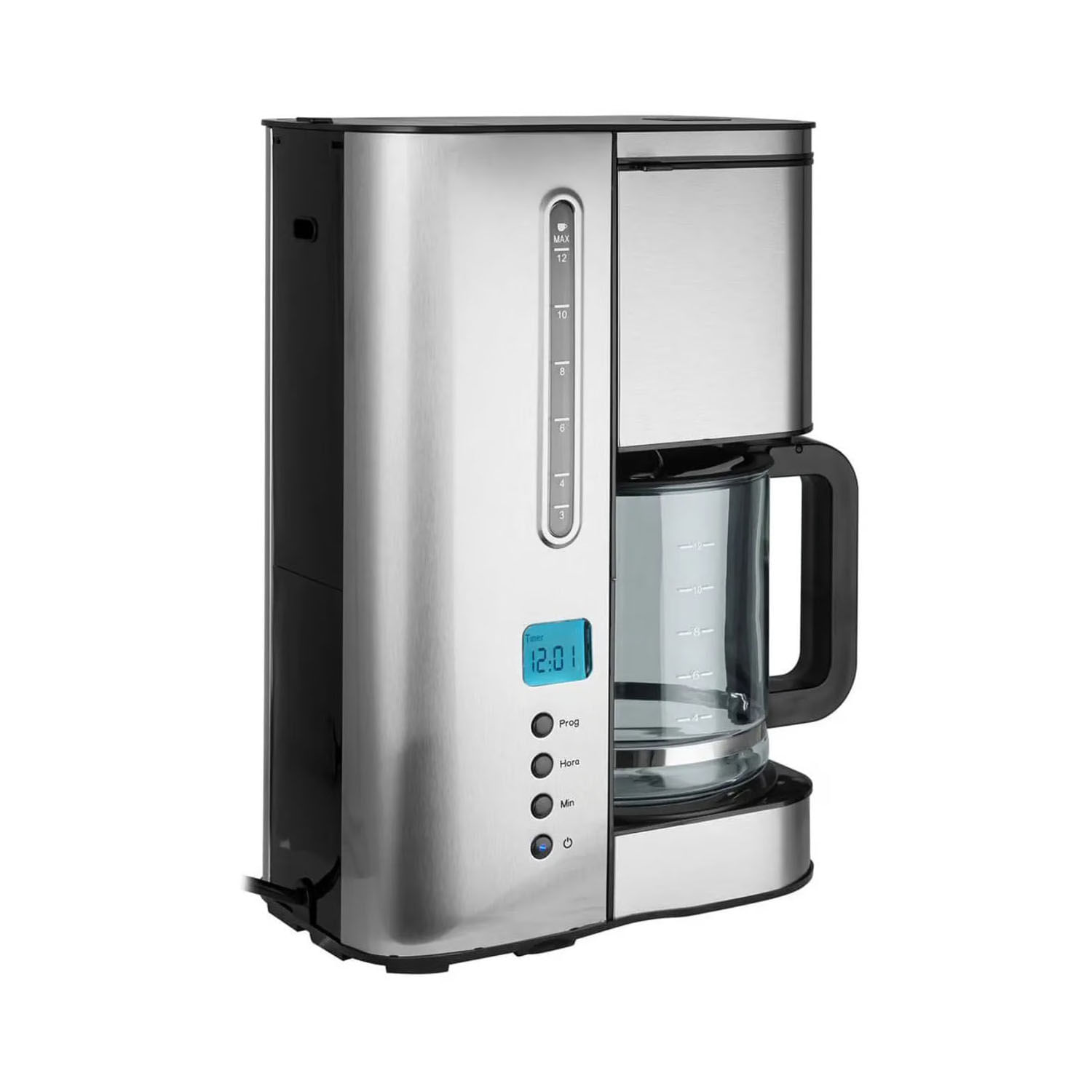 Imagen 2 del producto Cafetera eléctrica IMACO CM12811000w, capacidad 12 tazas, 800ml, gris