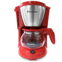 Cafetera eléctrica Finezza CK-674F-R 1000W, capacidad 0.65 litros, panel digital, rojo