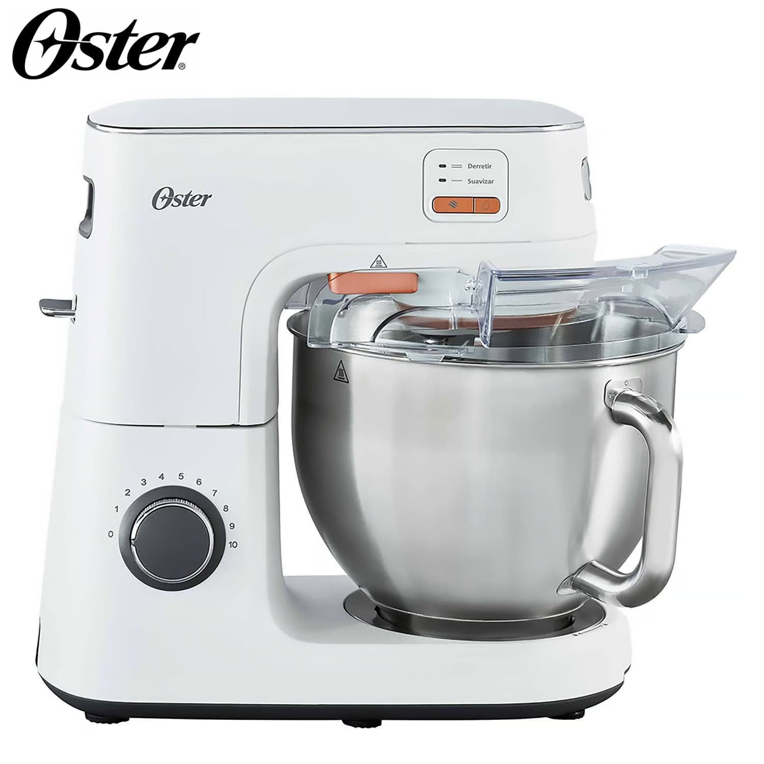 Imagen 2 del producto Batidora de pedestal Oster FPSTSMPL4W 1000W, 10 velocidades, tecnología Heatsoft, tazón 5.2 litros, blanco