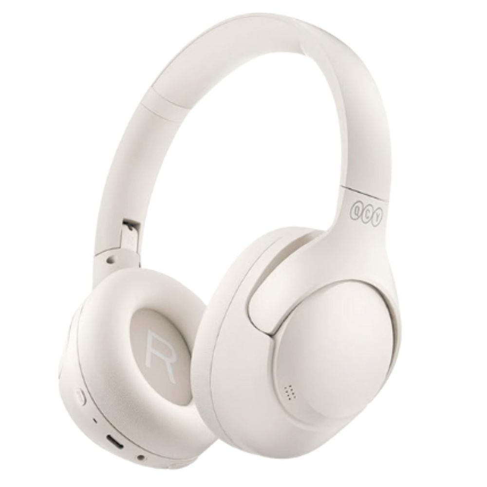 Audífonos con cancelación de ruido QCY H3 Hi-Res máx. 60 horas, multipunto, control de música y llamadas, blanco