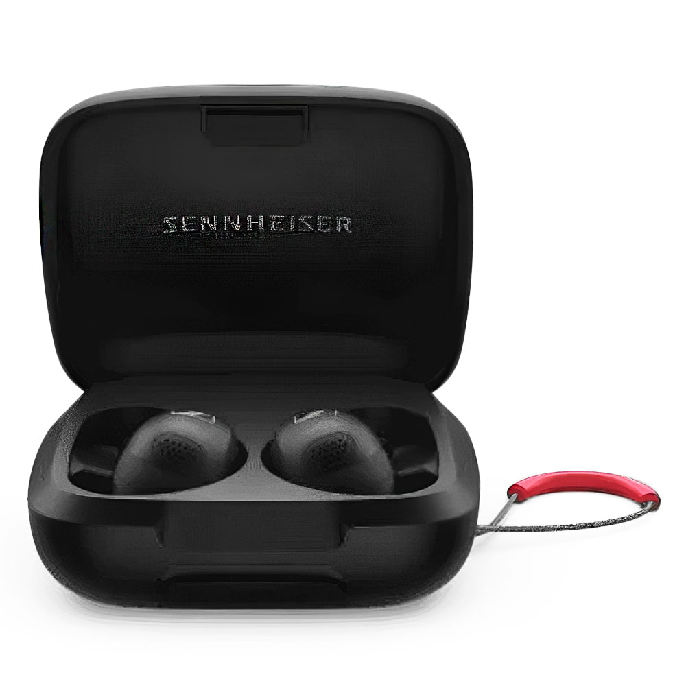 Imagen 1 del producto Audífonos bluetooth True Wireless Sennheiser Momentum Sport cancelación de ruido, resistente al agua, negro