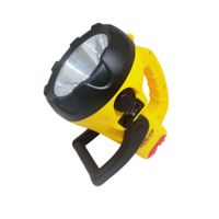 Linterna recargable Opalux, 10W, 200 metros, asa plegable, amarillo