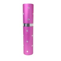 Mini linterna electroshock, autodefensa, recargable, modelo lápiz labial, rosado