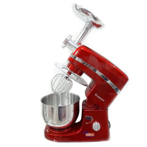 Batidora orbital Finezza FZ-6820B 2000W, 6 velocidades, moledor bate, amasa, mezcla, rojo