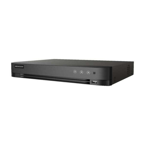 DVR Hikvision HK-iDS7204HQHI-M1/XT AcuSense de 4 canales, 1080p, 1U, negro