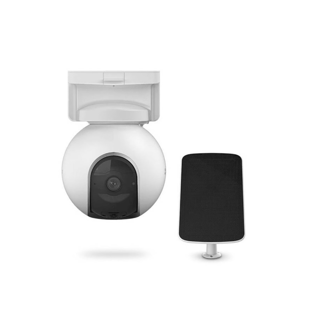 Imagen 1 del producto Cámara de seguridad Ezviz EB8 4G 2K, Ezviz+ panel solar, blanco