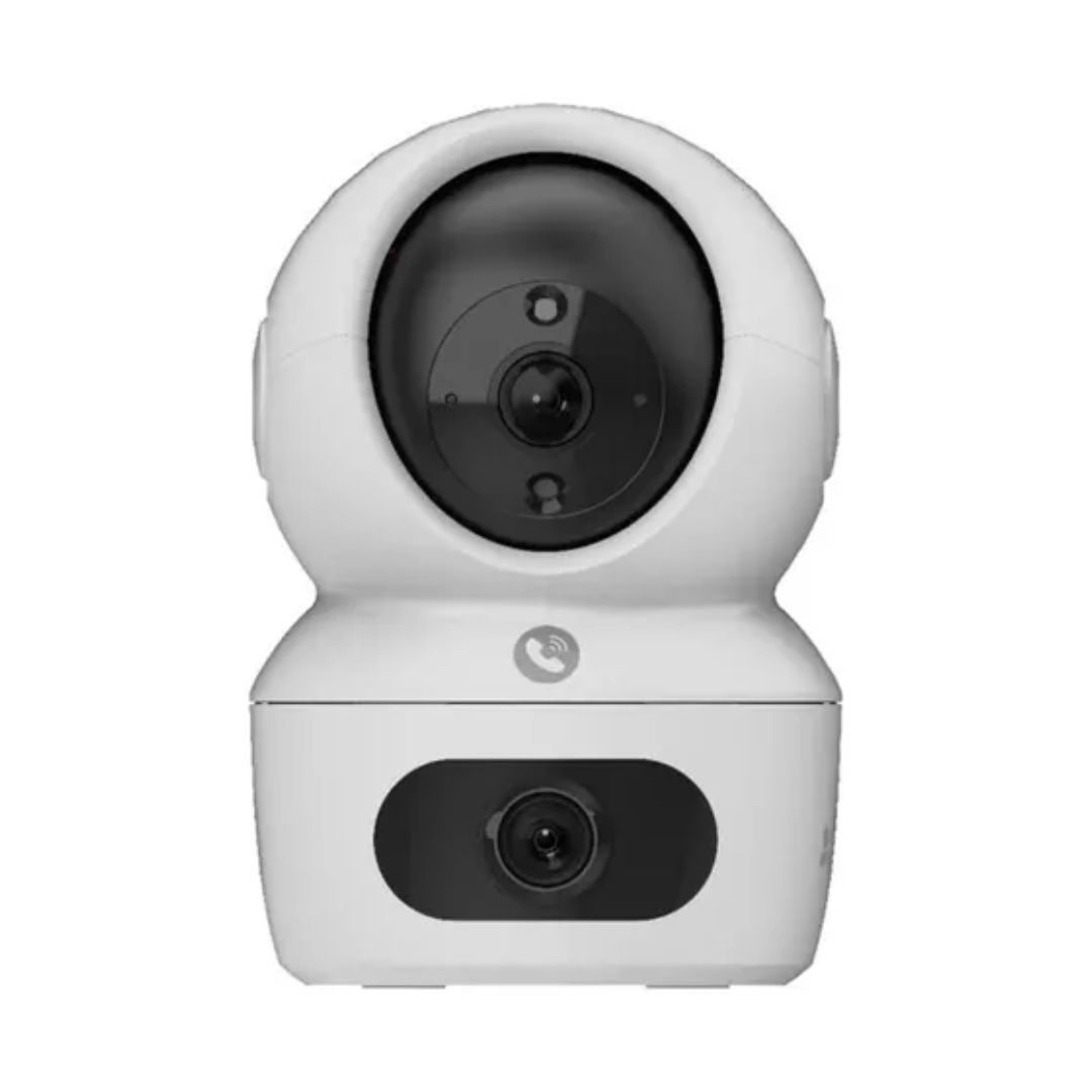 Cámara de seguridad Ezviz H7c Dual 8MP, seguridad integral, visión panorámica, detección IA, blanco