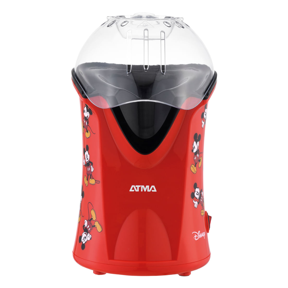 Imagen 2 del producto Máquina de Pop Corn Maker Atma Disney, POAT9801PE 1200W, sin aceite, 60 gramos, 2 a 4 minutos, rojo