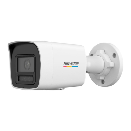 Cámara tubo Hikvision, IP 4MP, Smart Hybrid Light, ColorVu, HK-DS2CD1047G2H-LIU, vigilancia avanzada, blanco