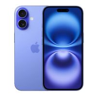 iPhone 16 eSIM 5G 128GB, 8GB RAM, cámara trasera 48MP y frontal 12MP, 6.1"", azul