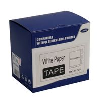 Etiquetas precortadas, compatible con Brother DK-11209, (29 mm X 62 mm), negro y blanco