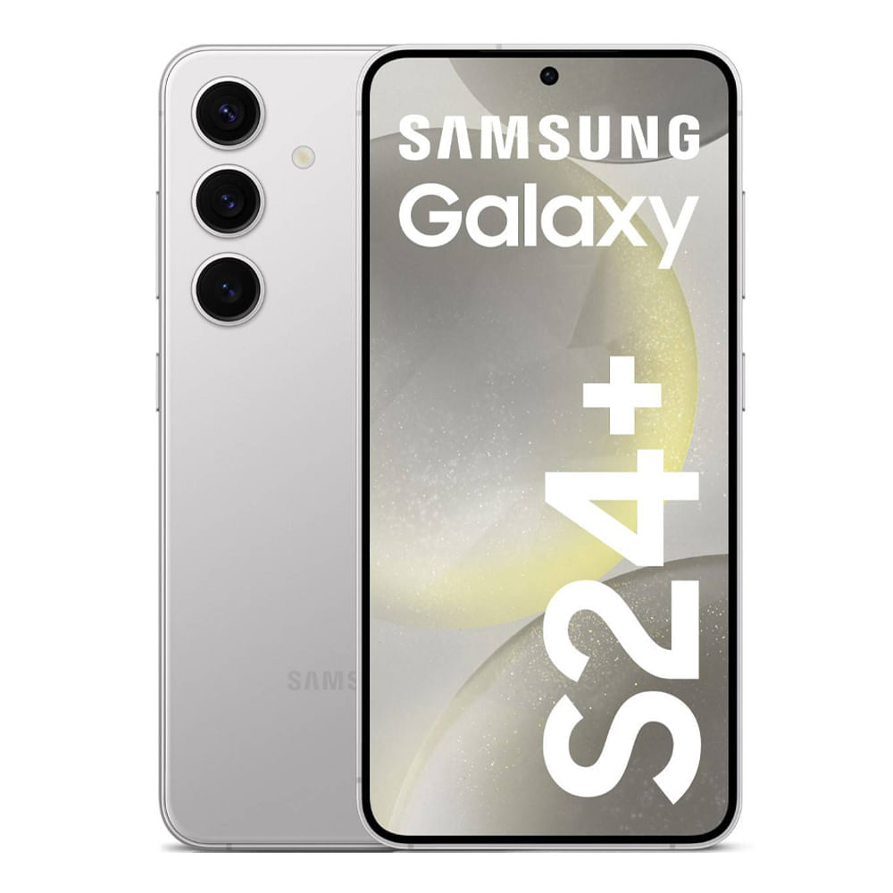 Celular Samsung Galaxy S24 Plus 5G 256GB, 12GB RAM, cámara trasera 50MP y frontal 12MP, 6.7", gris