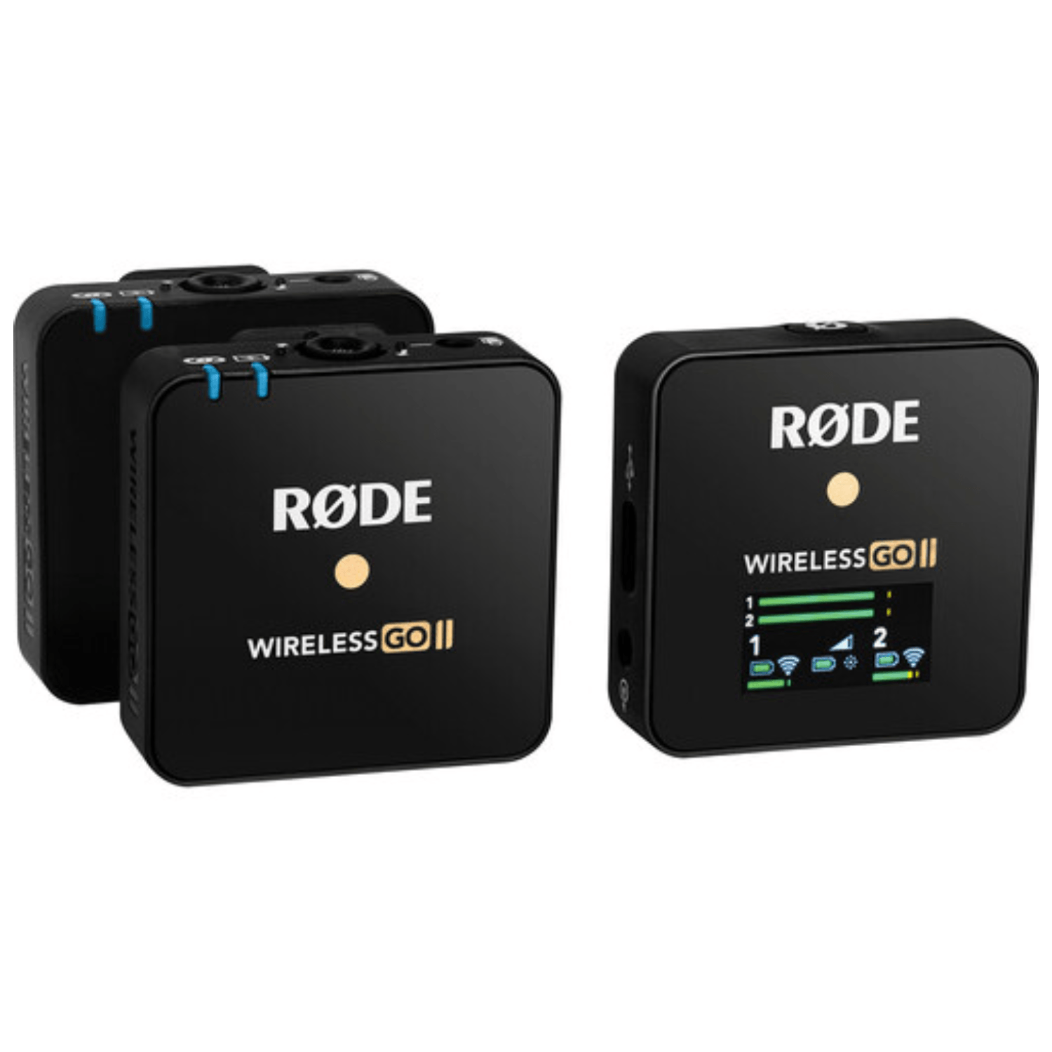 Micrófono inalámbrico Rode Wireless Go II, omnidireccional, negro