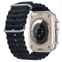 Correa ocean ultra OEM, de silicona, para Apple Watch, negro